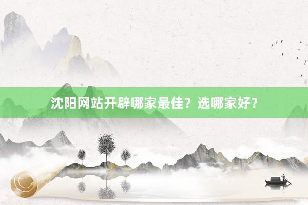 沈阳网站开辟哪家最佳？选哪家好？